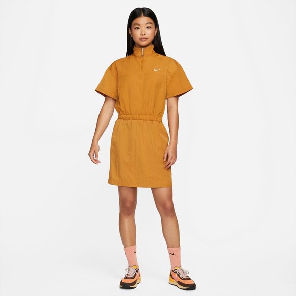 NWT Nike Women's Sportwear Swoosh Woven Dress - Picture 2 of 6